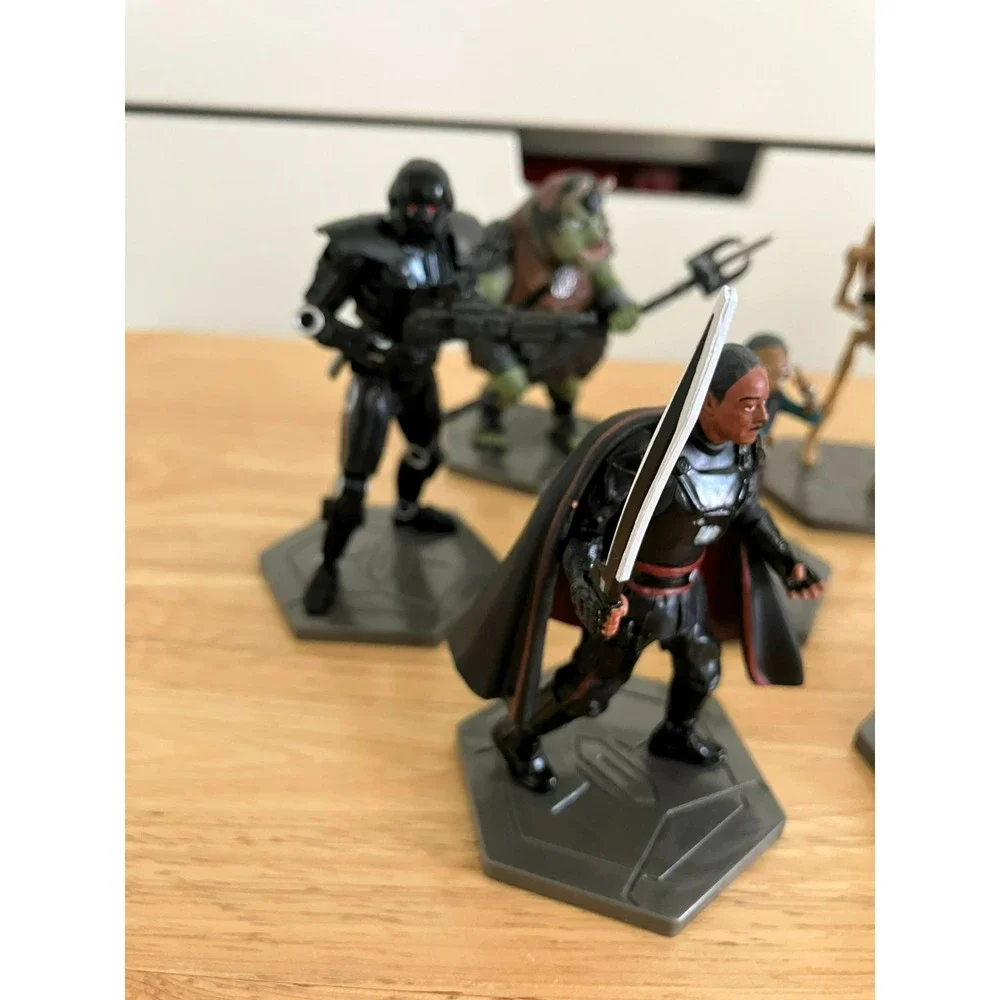 Disney Star Wars Play Figures Mandalorian Boba Fett Skywalker Moff Gideon Lot 9 - Picture 2 of 6